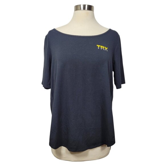 NWT Under Armour Women's TRX Essential Demi T-Shirt Short Sleeve Black Size M - Picture 1 of 8